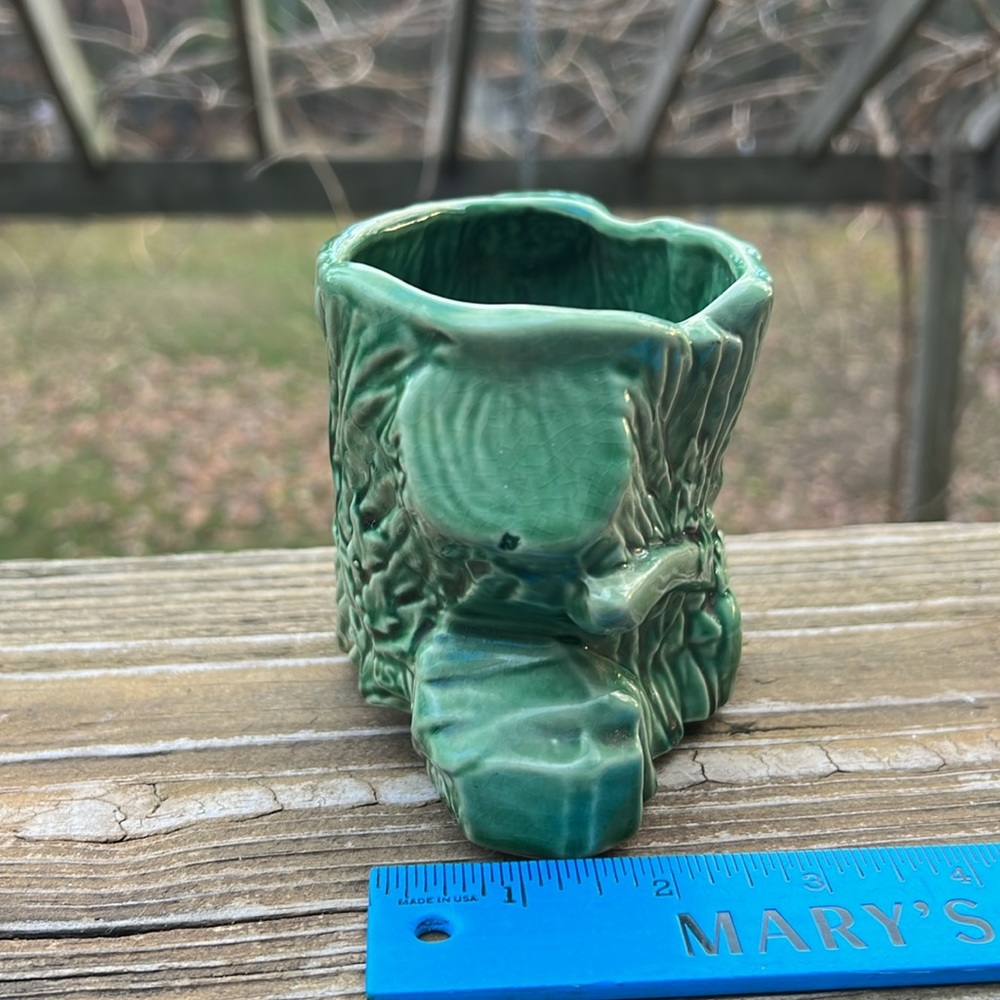 VTG McCoy Design Green Pottery Planter - Picture 3 of 10